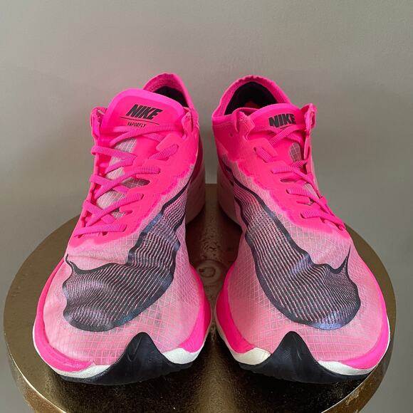 Nike ZoomX Vaporfly NEXT% Pink Blast Shoes | Mens 12, Marathon Racer EUC Worn 1X - Picture 5 of 15
